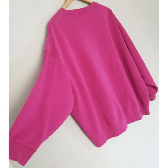 Nike Women's S Phoenix Fleece Oversized Crew-Neck Sweatshirt Fuchsia Pink $70 - Picture 8 of 16